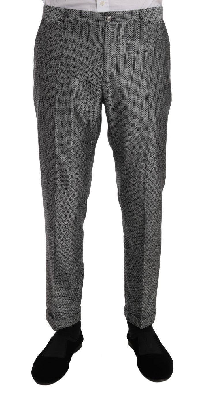 Dolce & Gabbana Elegant Black Double-Breasted Suit - ACCEXO