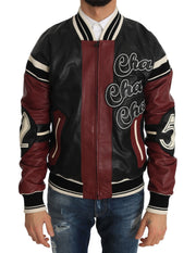 Dolce & Gabbana Exquisite Sheepskin Leather Bomber Jacket - ACCEXO