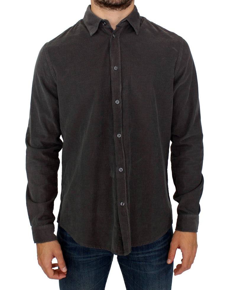 GF Ferre Chic Green Cotton Casual Men's Shirt - ACCEXO