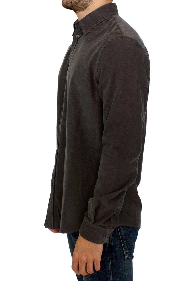GF Ferre Chic Green Cotton Casual Men's Shirt - ACCEXO