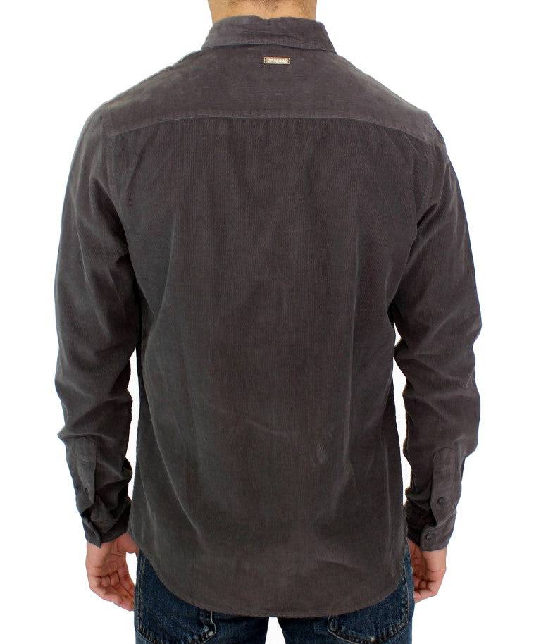 GF Ferre Chic Green Cotton Casual Men's Shirt - ACCEXO