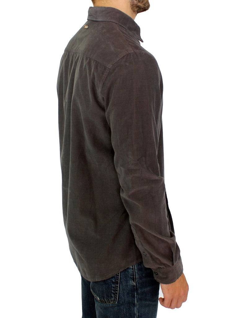 GF Ferre Chic Green Cotton Casual Men's Shirt - ACCEXO