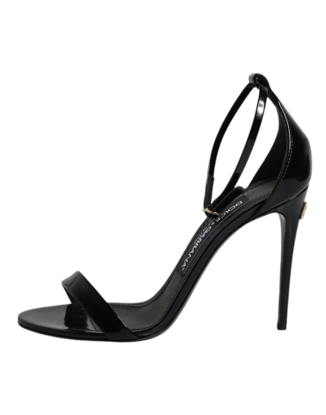 Dolce & Gabbana Black KEIRA Heels Ankle Strap Sandals Shoes