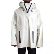 Bottega Veneta White Leather Men Waterproof Jacket Blouson - ACCEXO