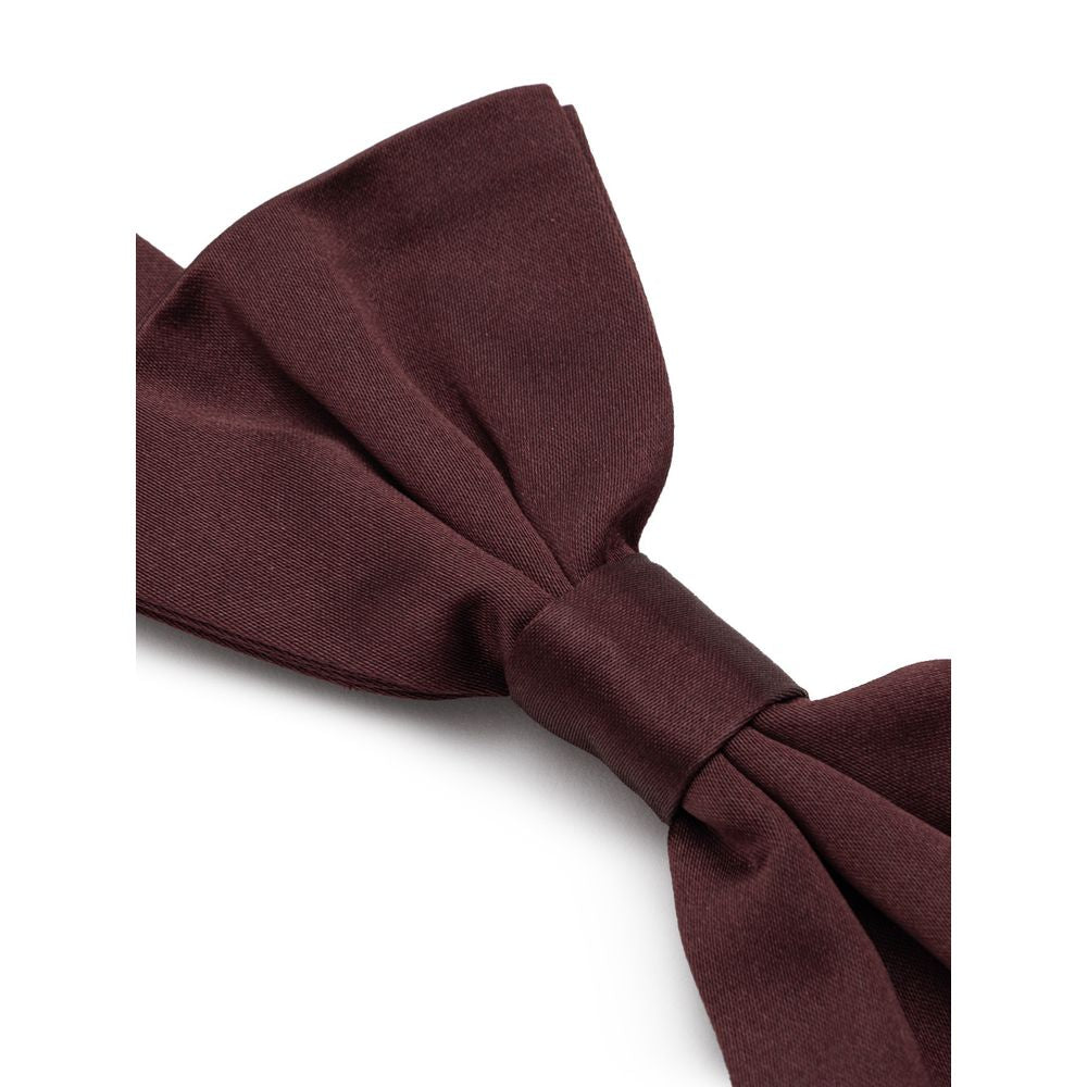 Dolce & Gabbana Burgundy Silk Ties & Bowty