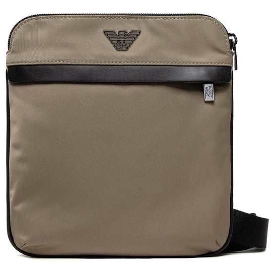 Emporio Armani Beige Nylon Messenger Bag