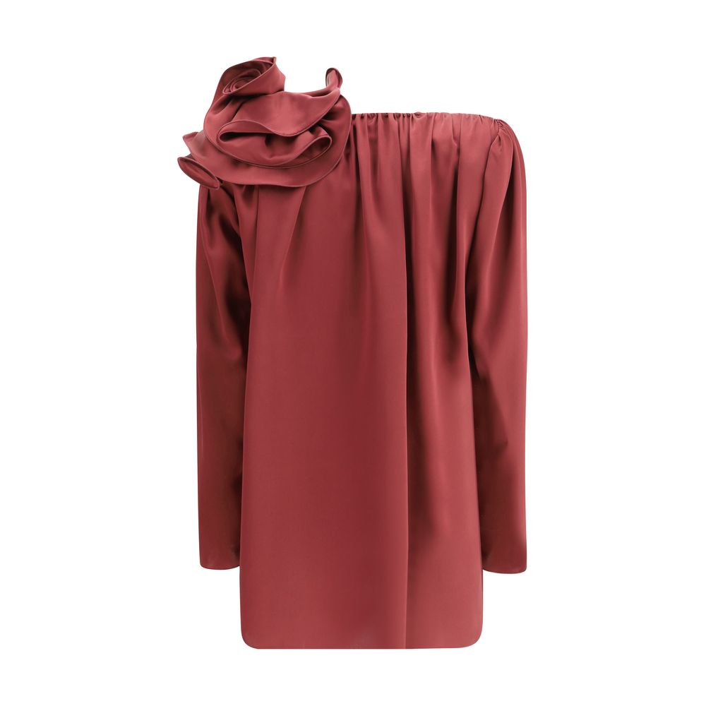 Magda Butrym Silk blouse with rose detail