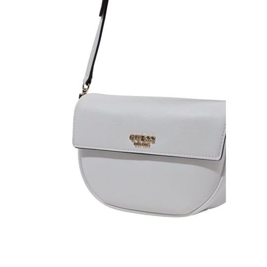 Guess White Polyethylene Handbag