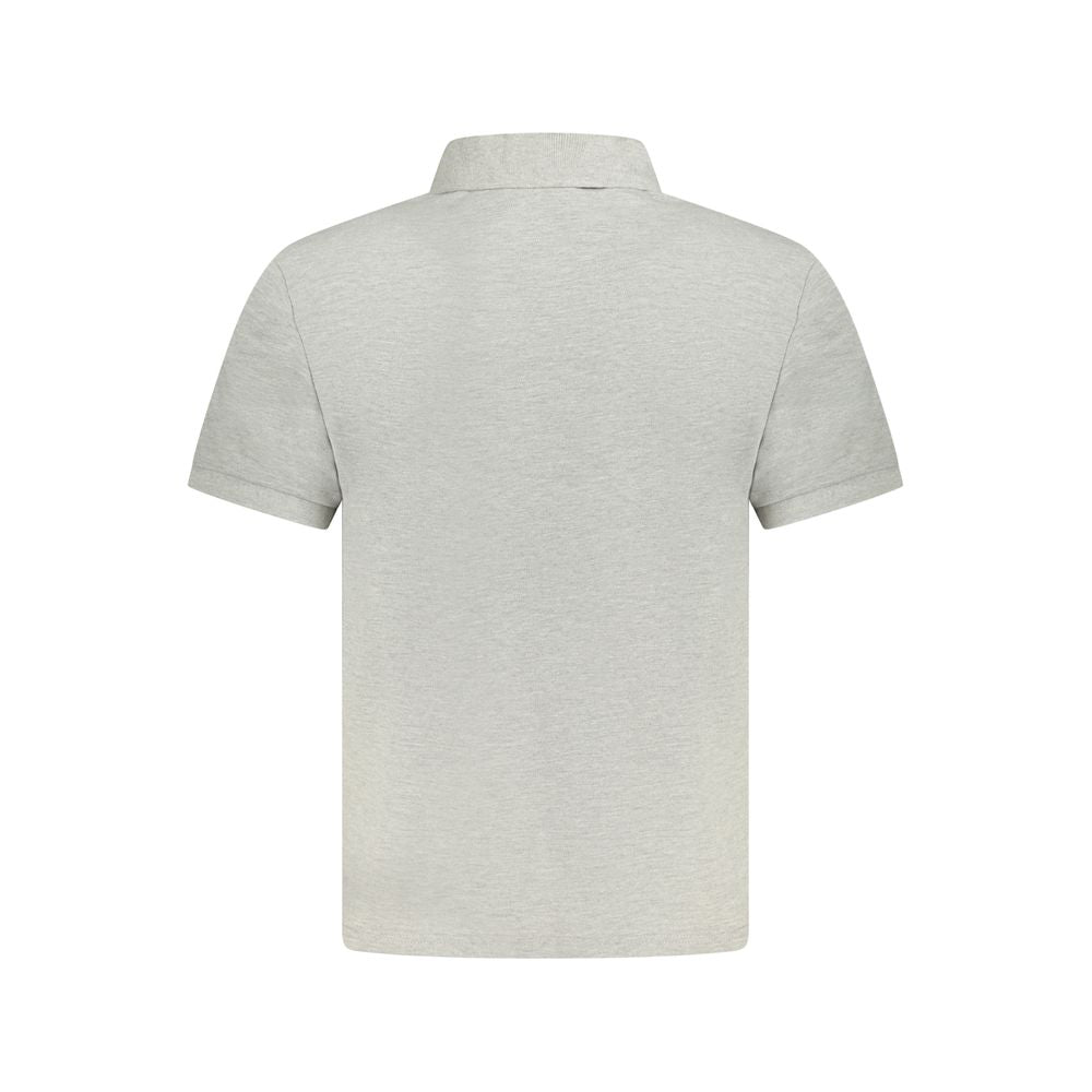 North Sails Gray Cotton Men Polo Shirt