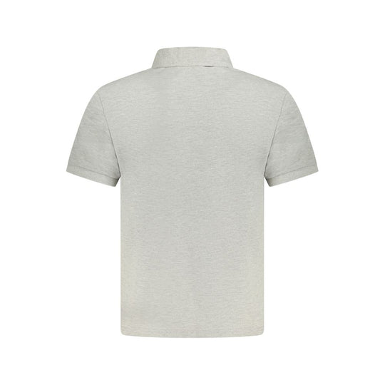 North Sails Gray Cotton Men Polo Shirt