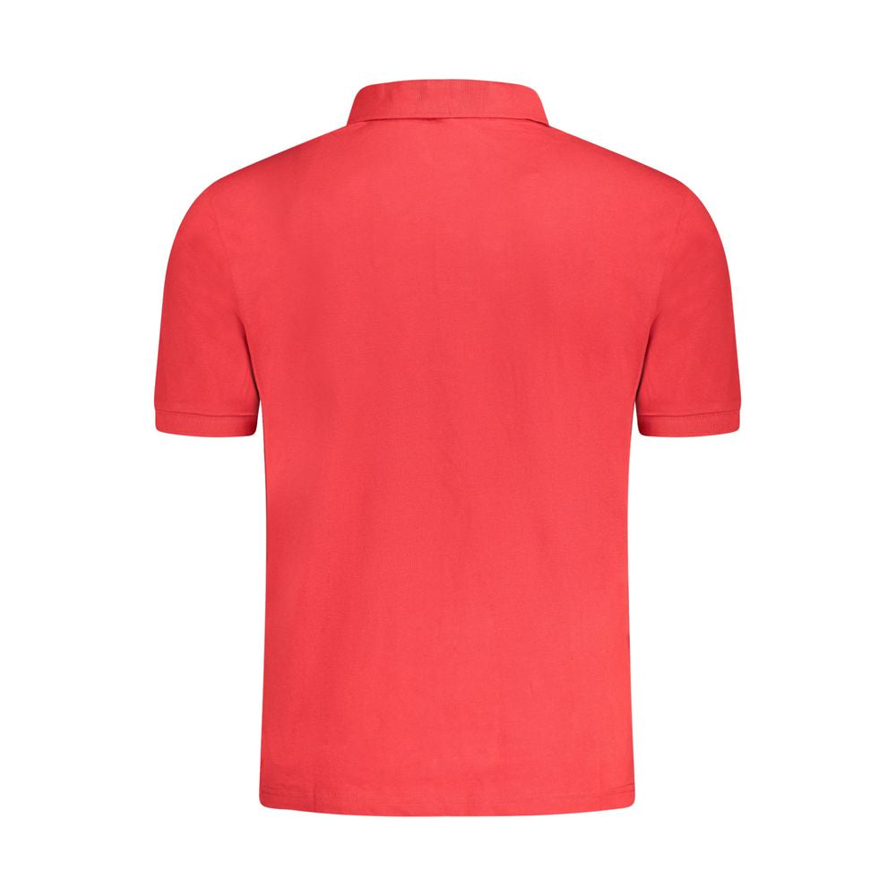 North Sails Red Cotton Men Polo Shirt