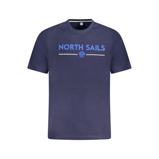 North Sails Blue Cotton Men T-Shirt