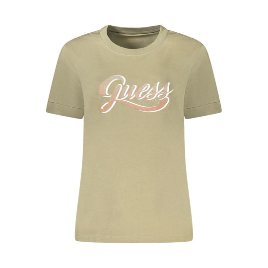 Guess Jeans Green Cotton Women T-Shirt