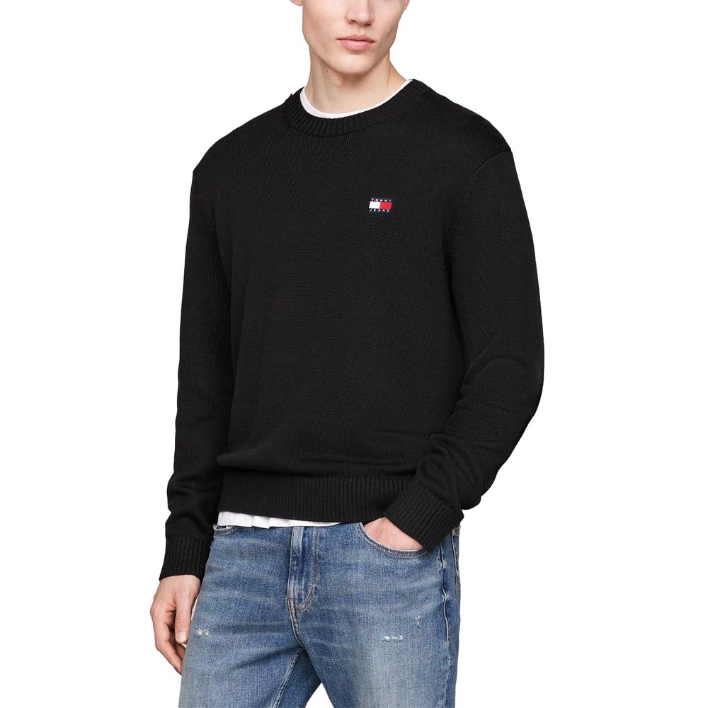 Tommy Hilfiger Jeans Black Recycled Polyester Sweater