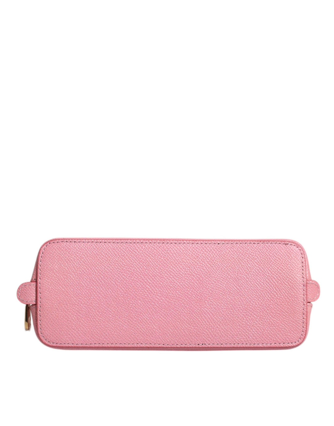 Dolce & Gabbana Pink Leather DG Logo Zip Around Hand Purse Pouch Wallet