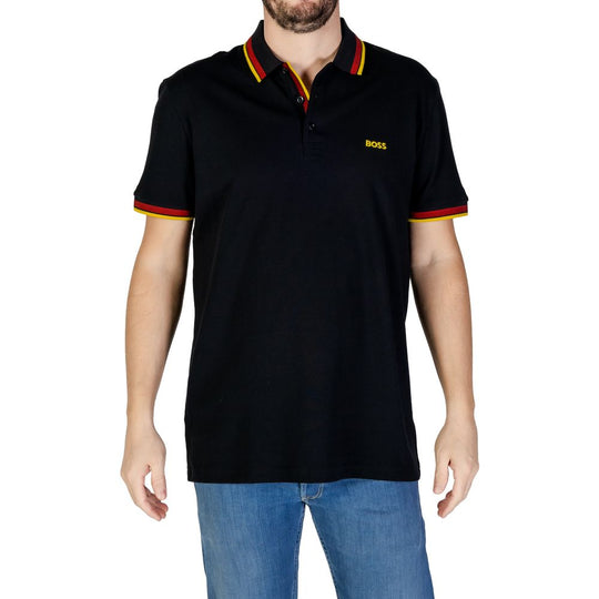 Hugo Boss Black Cotton Polo Shirt