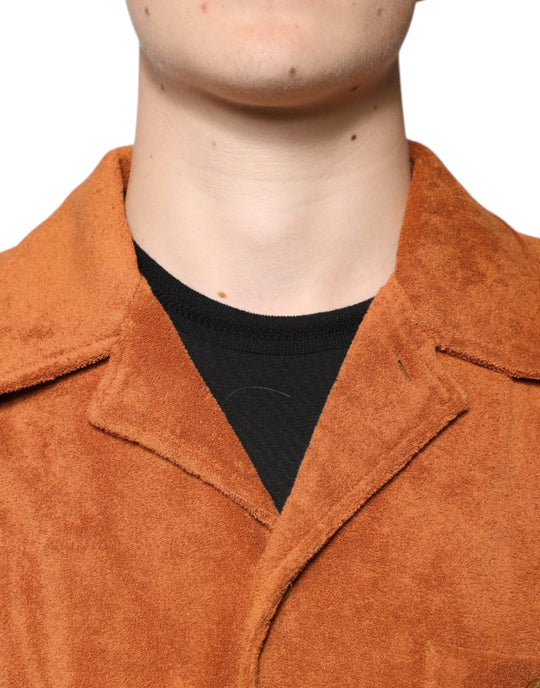 Dolce & Gabbana Hazel Cotton Velvet Button Down Collared Shirt