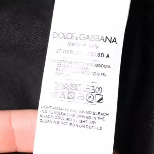 Dolce & Gabbana Blue Crown Crew Neck Short Sleeves T-shirt