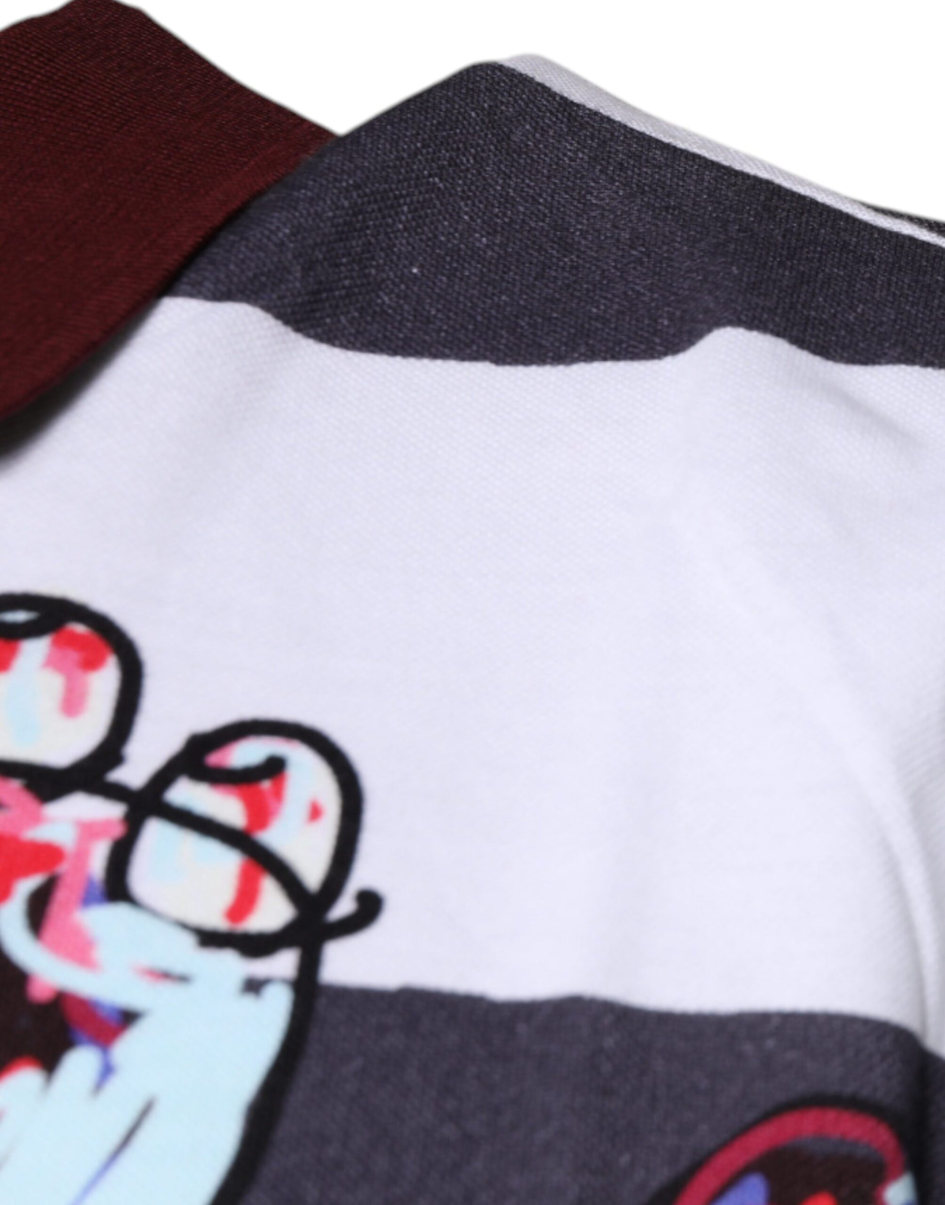 Dolce & Gabbana Multicolor Graphic Collared Polo T-shirt - ACCEXO