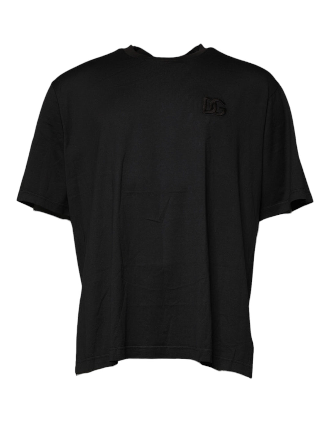 Dolce & Gabbana Black Logo Crew Neck Short Sleeves T-shirt