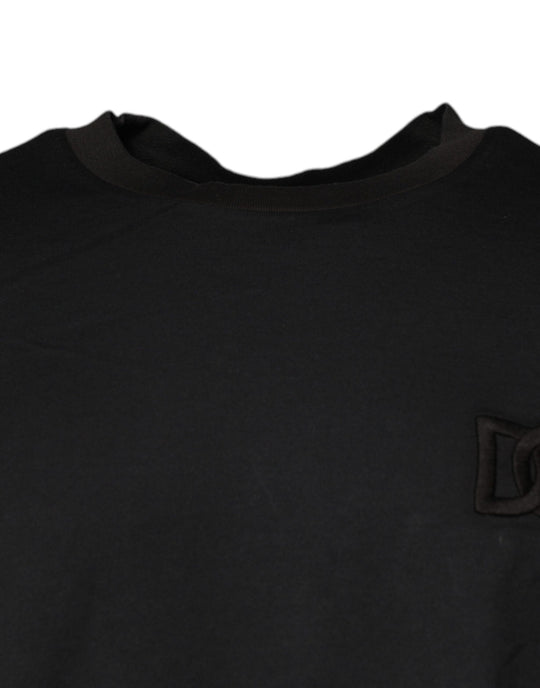 Dolce & Gabbana Black Logo Crew Neck Short Sleeves T-shirt