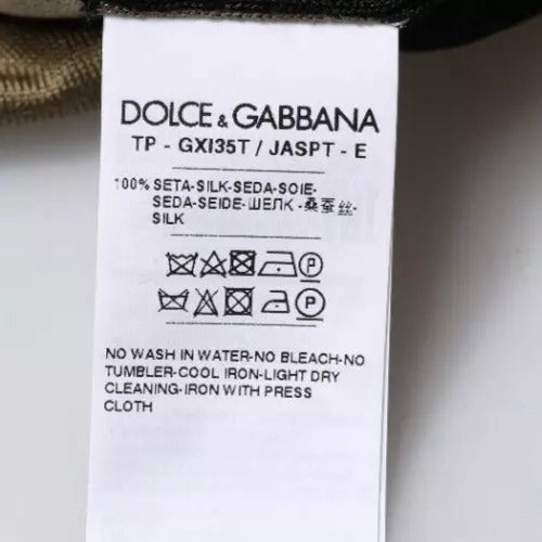 Dolce & Gabbana Multicolor Camouflage Collared Polo T-shirt - ACCEXO