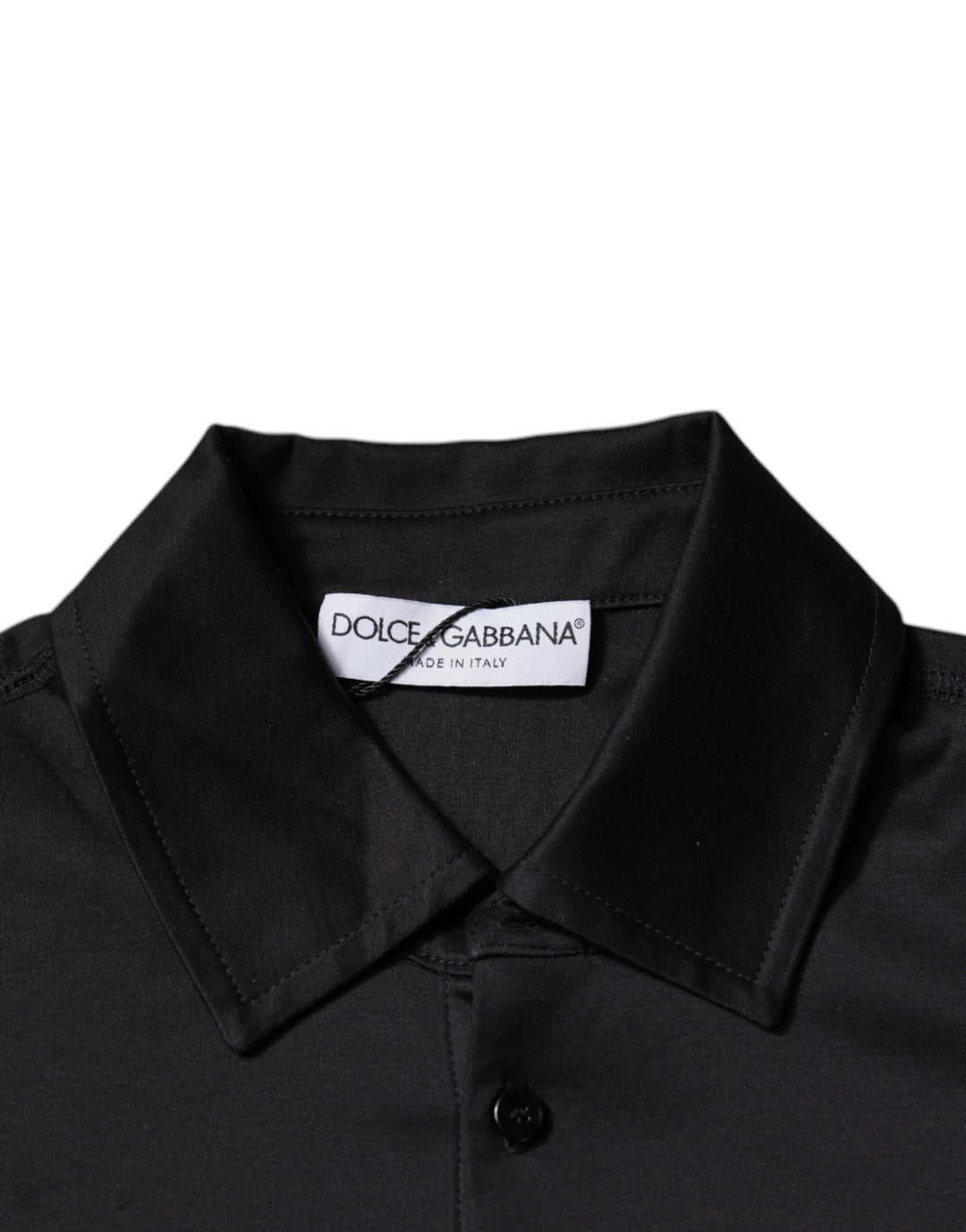 Dolce & Gabbana Black DG Collared Short Sleeves Polo T-shirt