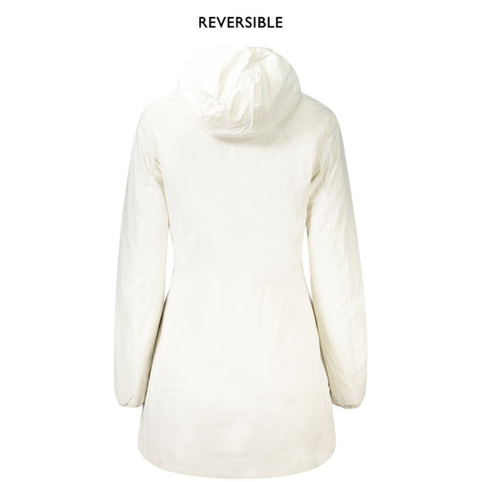 K-WAY White Nylon Women Jacket