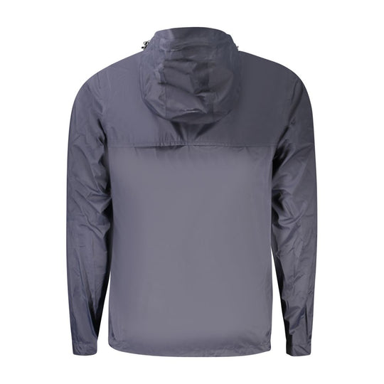 K-WAY Blue Polyamide Men Jacket