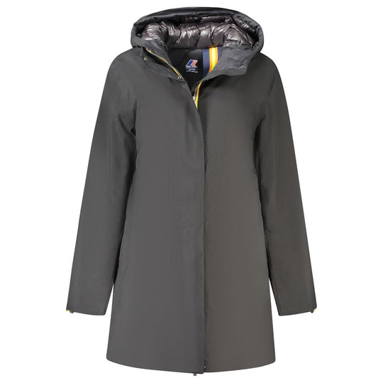 K-WAY Black Polyester Jackets & Coat