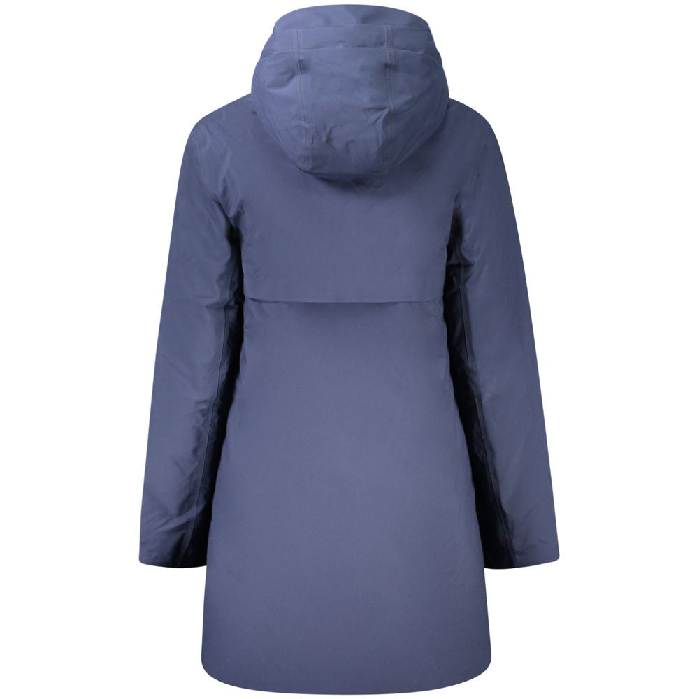 K-WAY Blue Polyester Women Coat