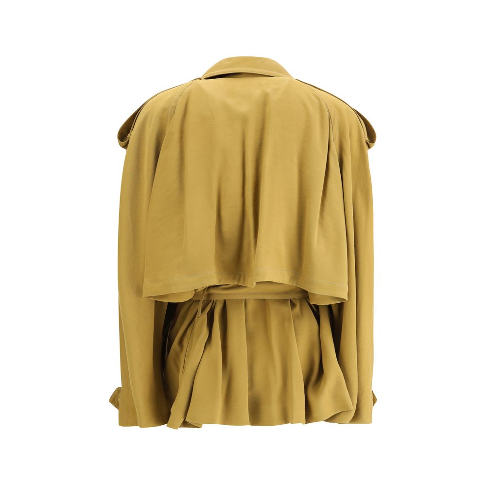 The Andamane Double-breasted Short Trench Coat