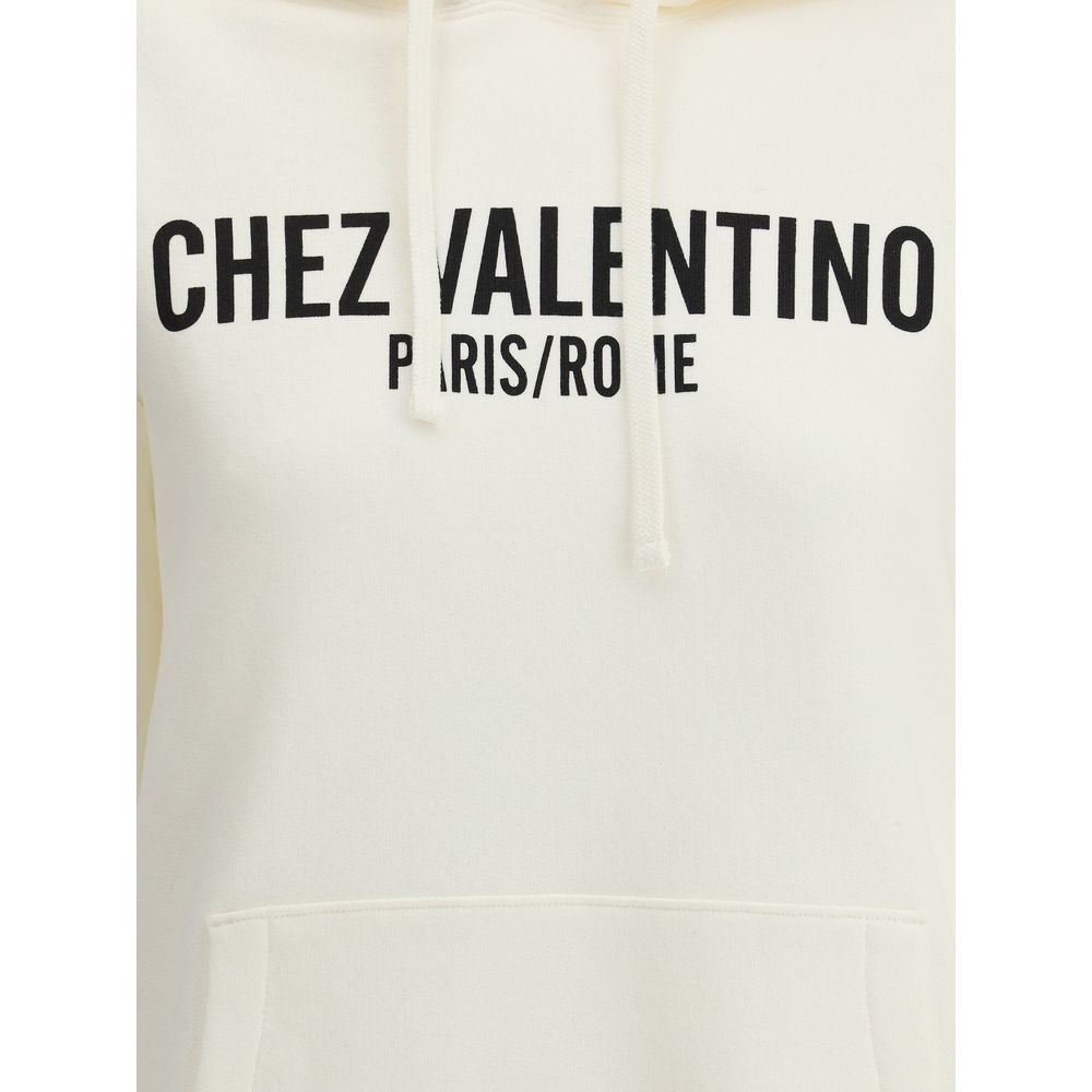 Valentino Pap Logo Cotton Hoodie