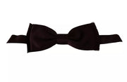 Dolce & Gabbana Bordeaux Red Silk Solid Classic Bowtie - ACCEXO