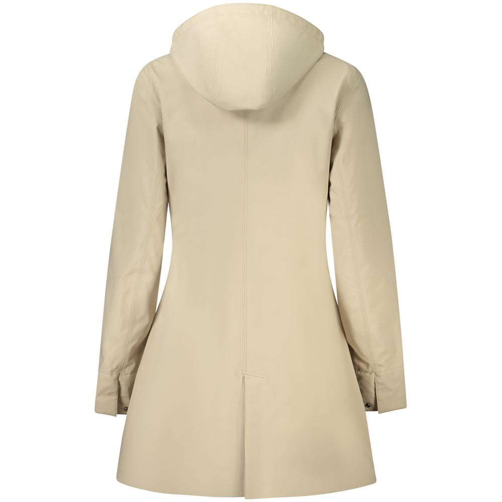 K-WAY Beige Polyester Women Coat