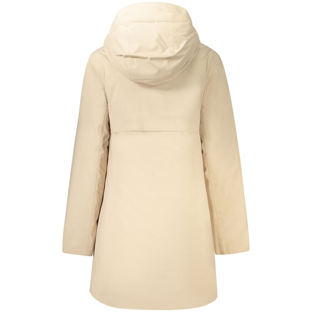 K-WAY Beige Polyester Women Coat