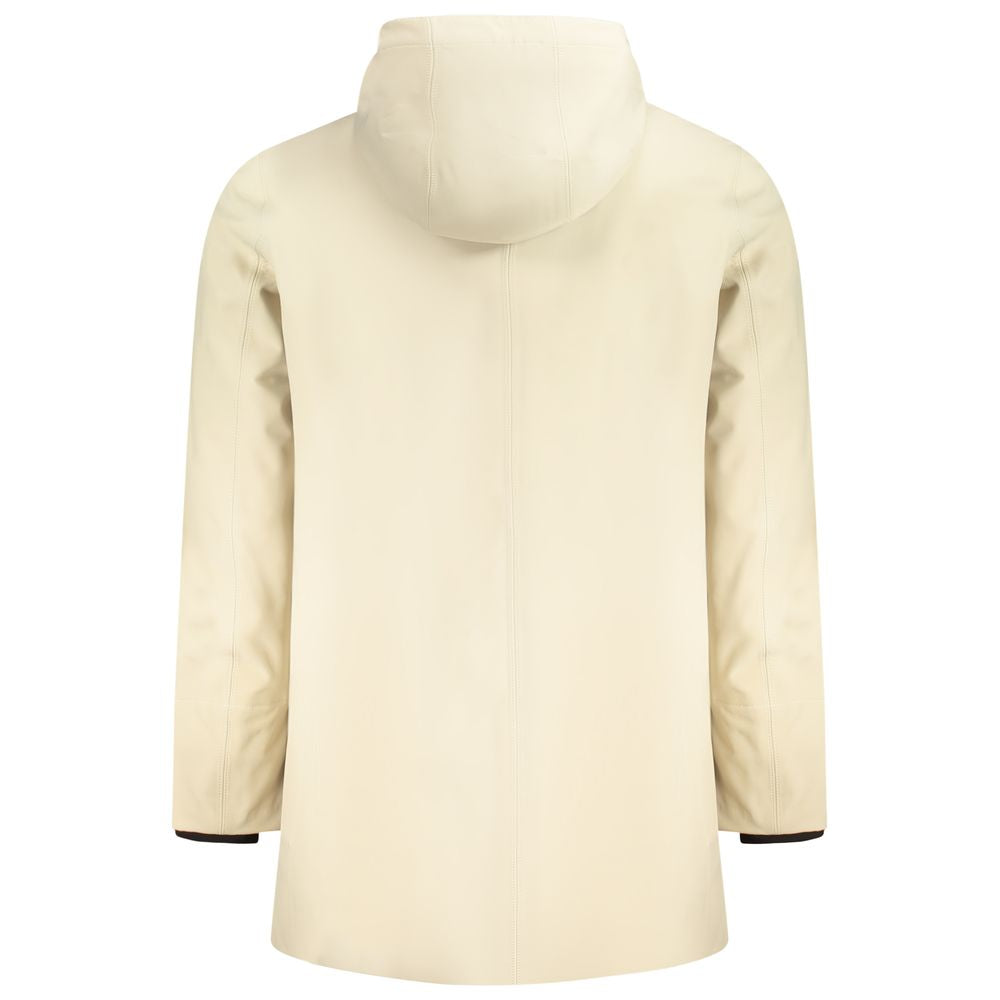 K-WAY Beige Polyester Men Jacket