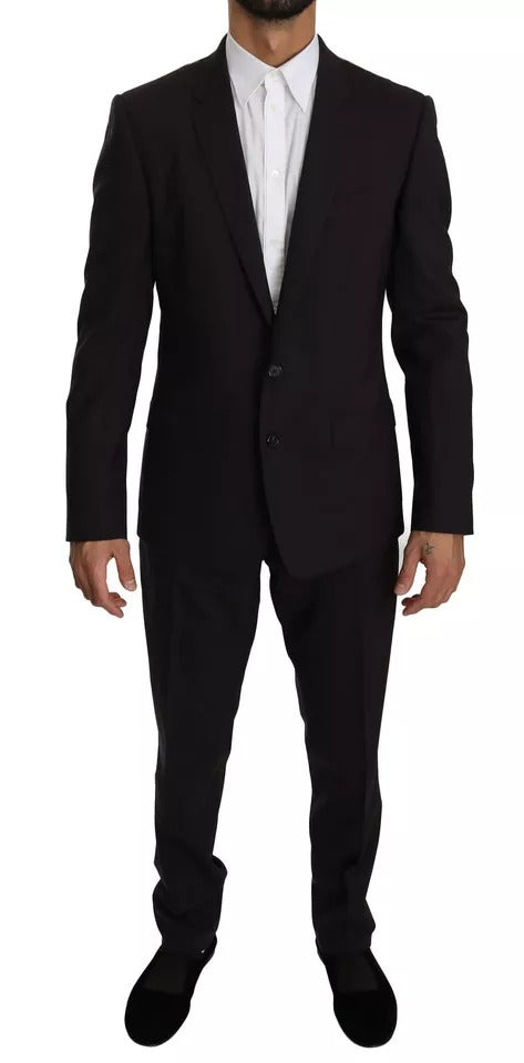 Dolce & Gabbana Purple MARTINI Wool Stretch 2 Piece Suit