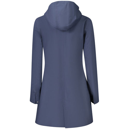 K-WAY Blue Polyester Women Coat