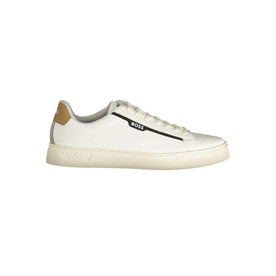 Hugo Boss White Polyester Men Sneaker