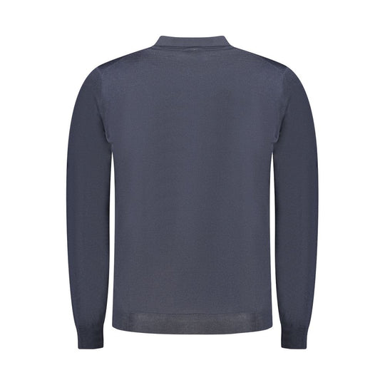 K-WAY Blue Wool Men Sweater