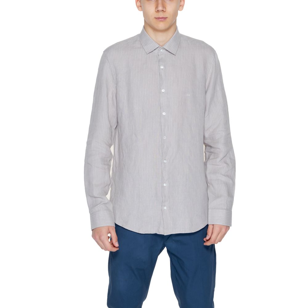 Calvin Klein Beige Linen Shirt - ACCEXO
