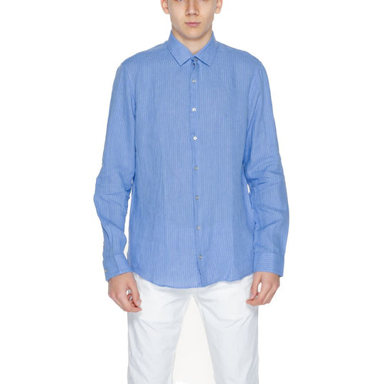 Calvin Klein Blue Linen Shirt