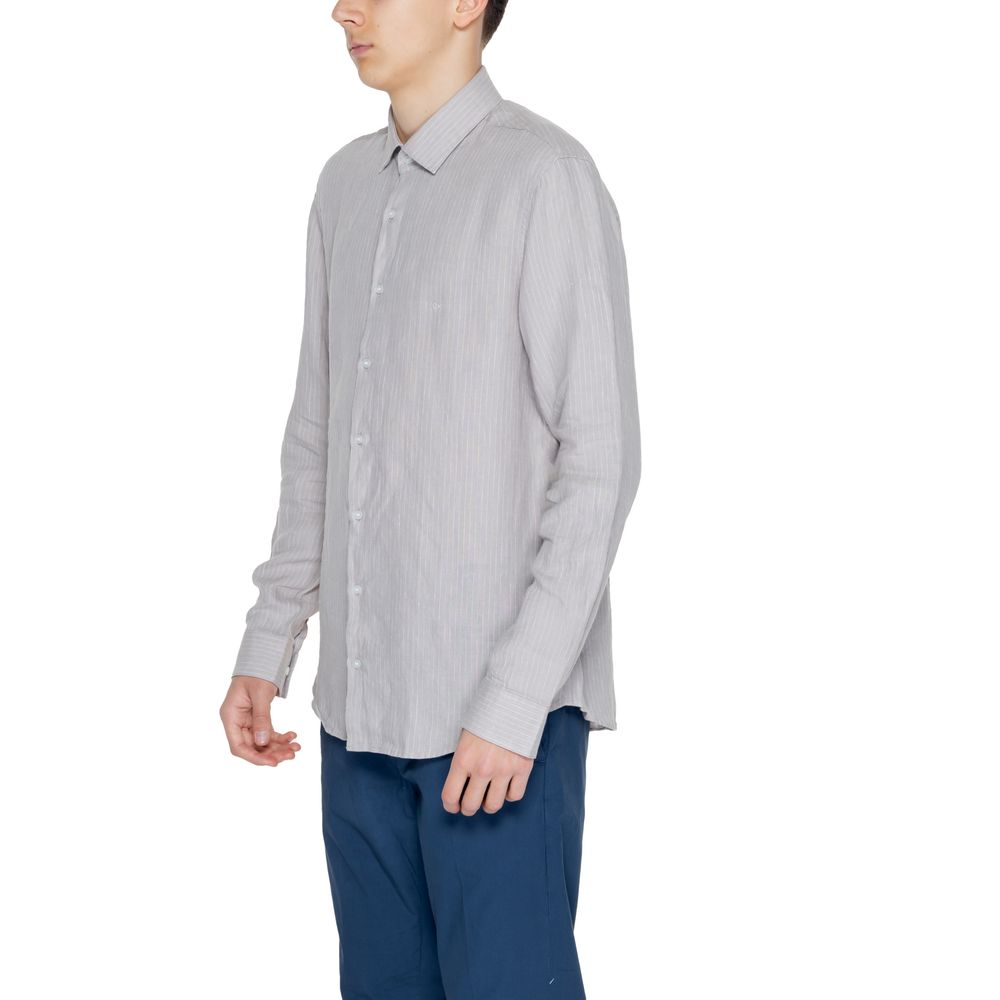 Calvin Klein Beige Linen Shirt - ACCEXO