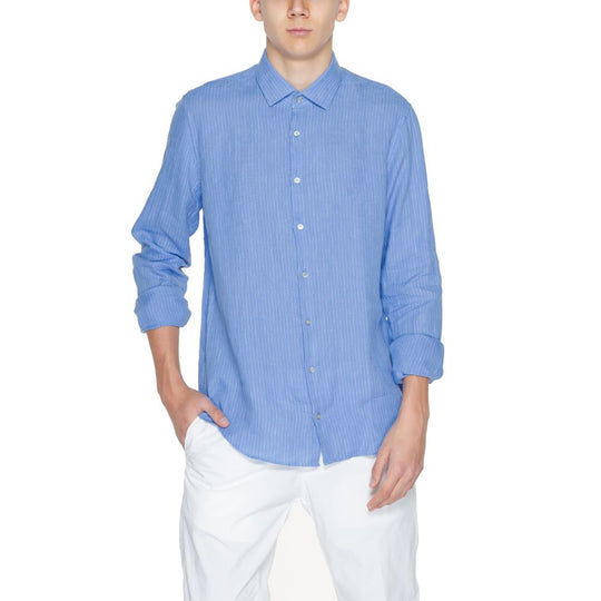 Calvin Klein Blue Linen Shirt