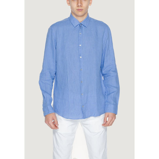 Calvin Klein Blue Linen Shirt