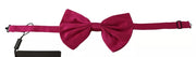 Dolce & Gabbana Pink 100% Silk Adjustable Neck Bow Tie Men - ACCEXO