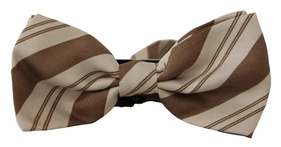 Dolce & Gabbana Multicolor Patterned Adjustable Neck Bow Tie Men