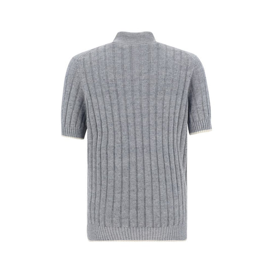 Brunello Cucinelli Ribbed Polo Shirt