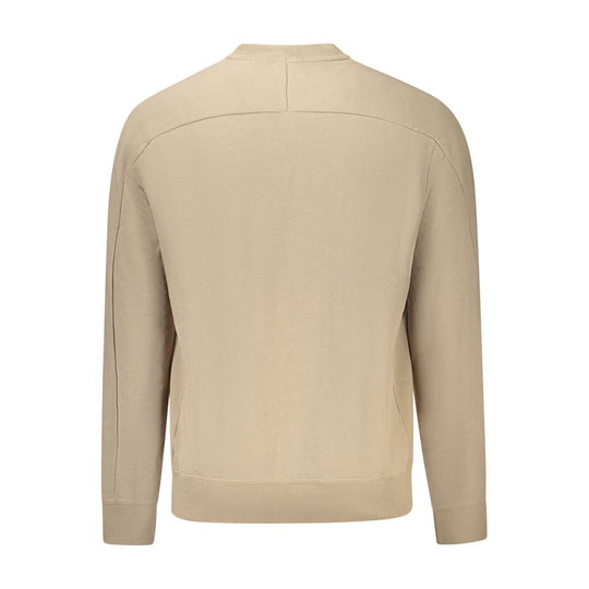 Hugo Boss Beige Cotton Men Sweater